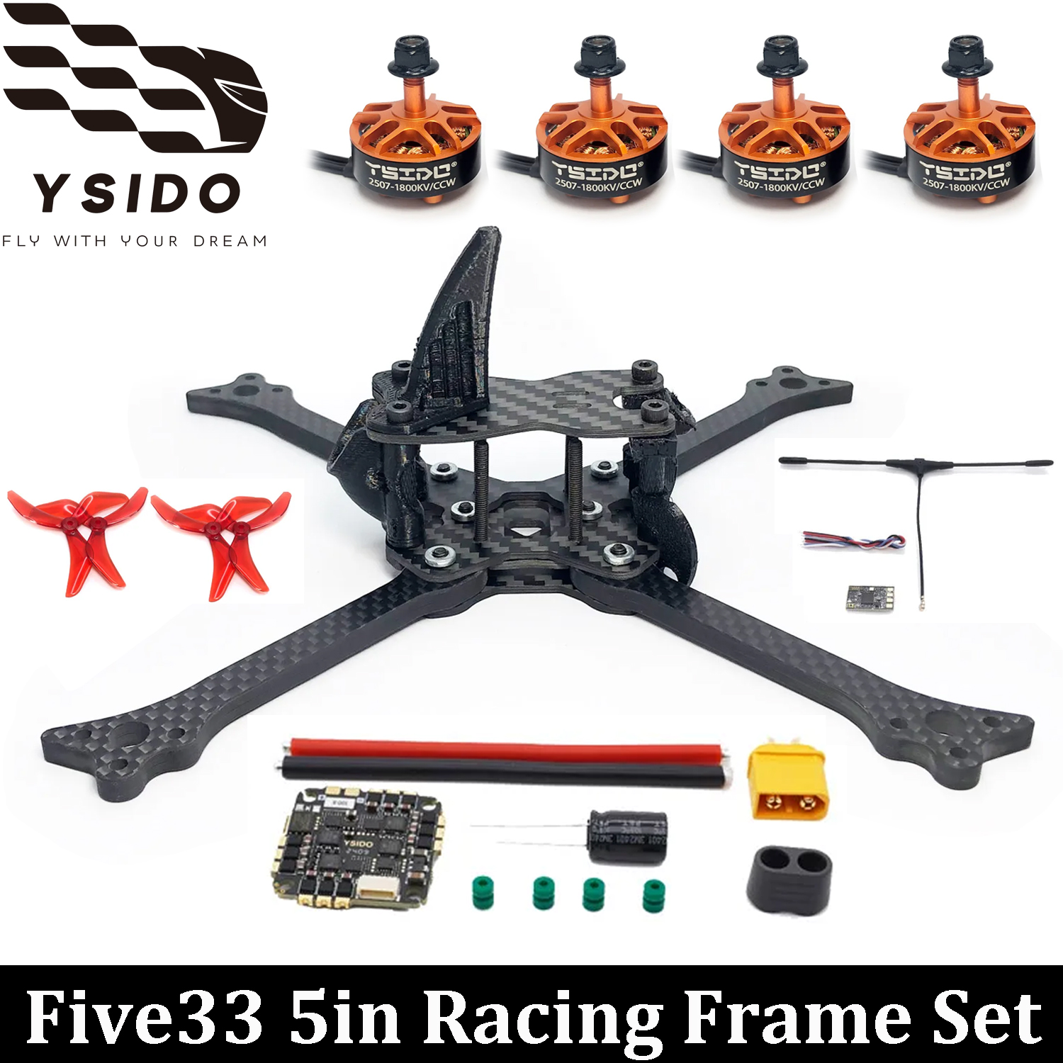 Drone Racing Esc - YSIDO Five33 5inch Racing Frame 2507