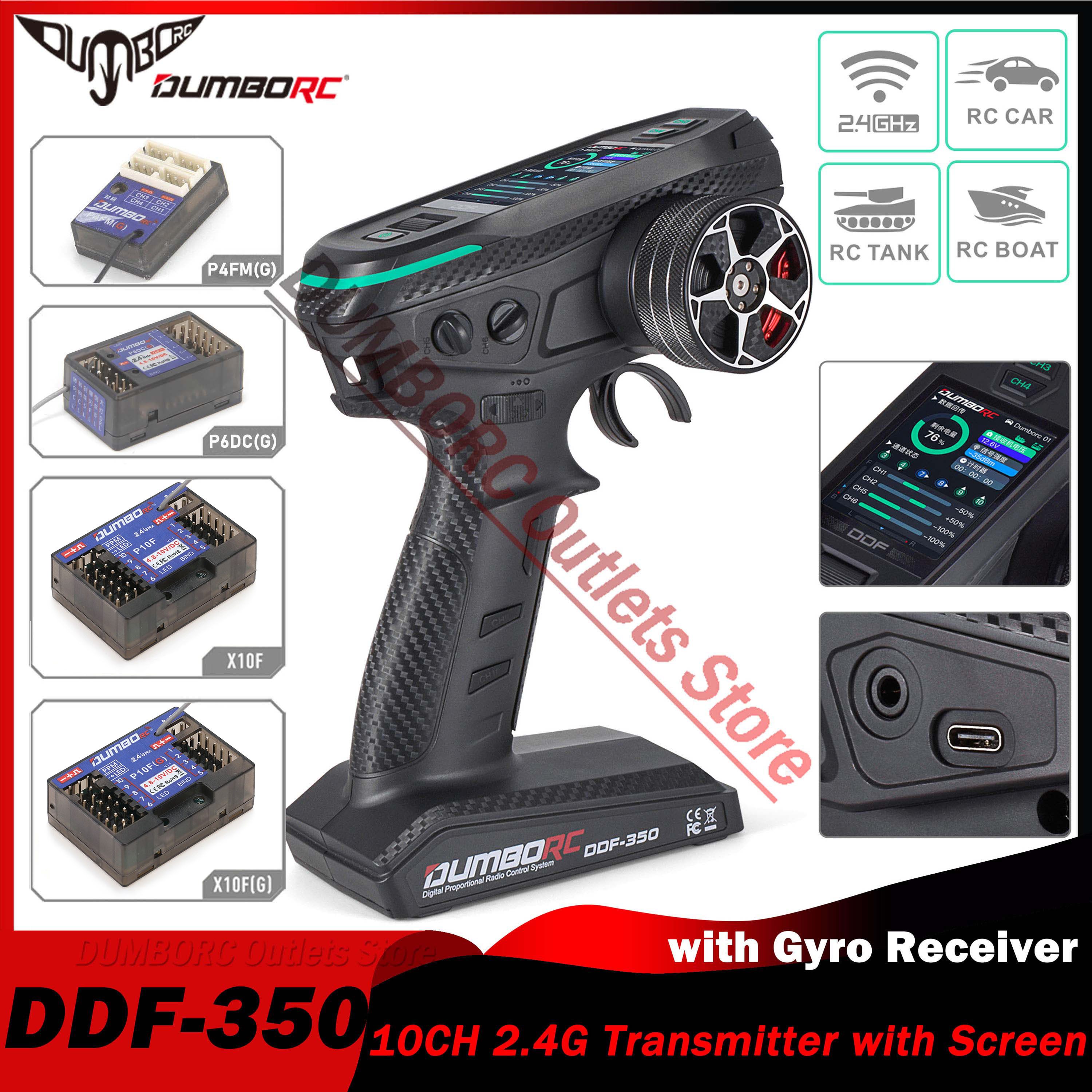 Drone Racing Receiver - DUMBORC DDF-350 10CH RC Remote Controller