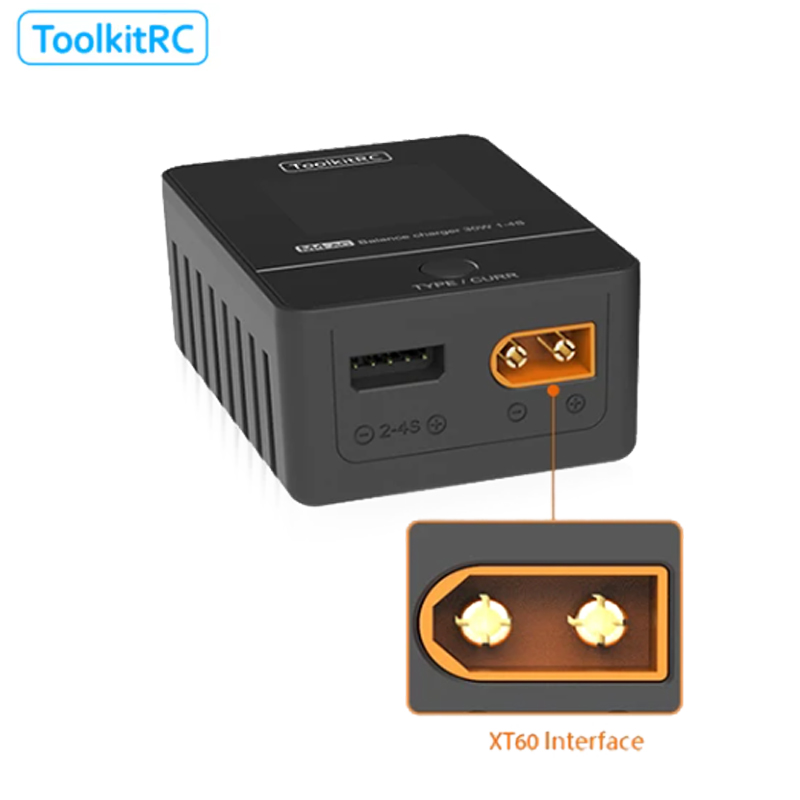 ToolkitRC M4AC 30W LCD Screen  - Drone Racing Charger reseña y precio