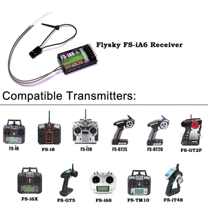 Flysky FS-IA6 Receiver 6CH Dua - Drone Racing Battery reseña y precio