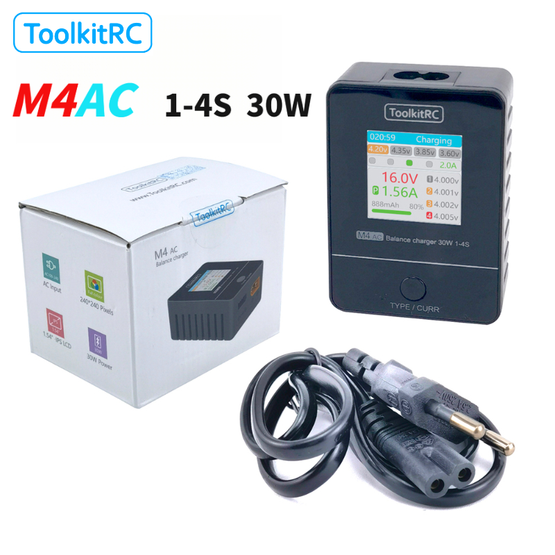 ToolkitRC M4AC 1-4S Lipo LiHV  - Drone Racing Charger reseña y precio