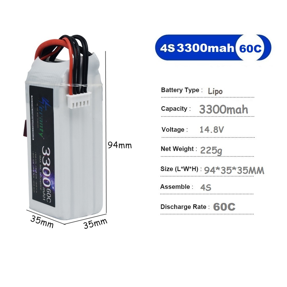 LiPo Rechargeable Battery 4S 3 - Drone Racing Battery reseña y precio