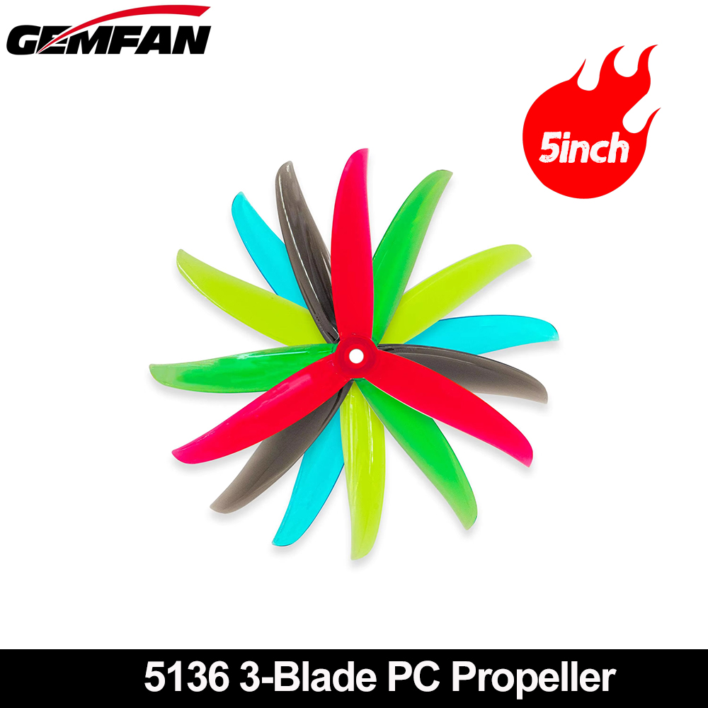 Gemfan VANOVER 5136 3 Blade PC - Drone Racing Propeller reseña y precio