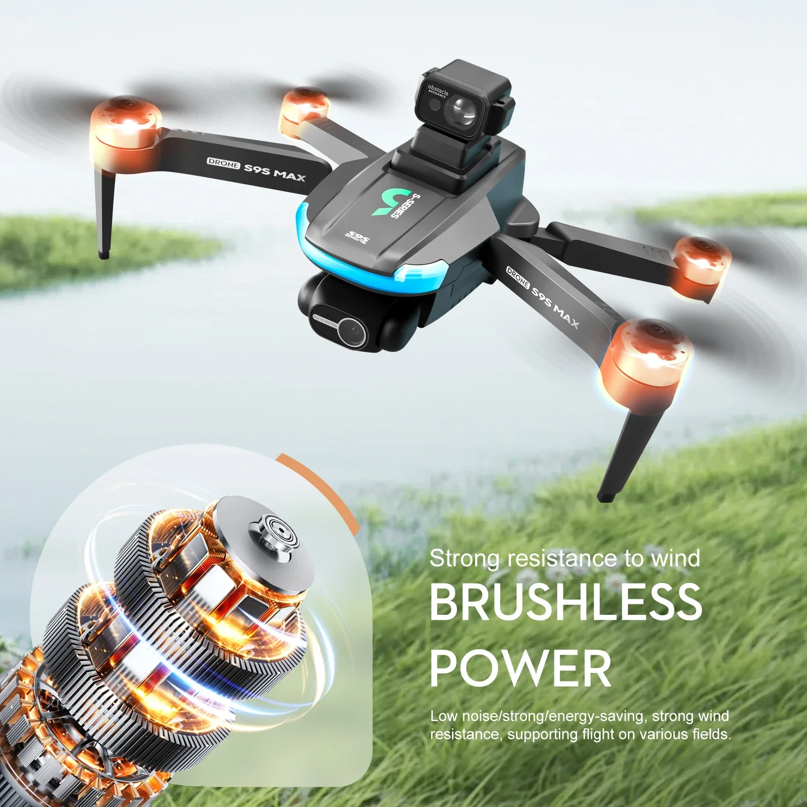 NEW S9S MAX MINI Drone 4K 2-Ax - Drone Racing Camera reseña y precio