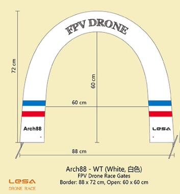 Arch88 Car Racing Gate Kit - 8 - Drone Racing Flag reseña y precio