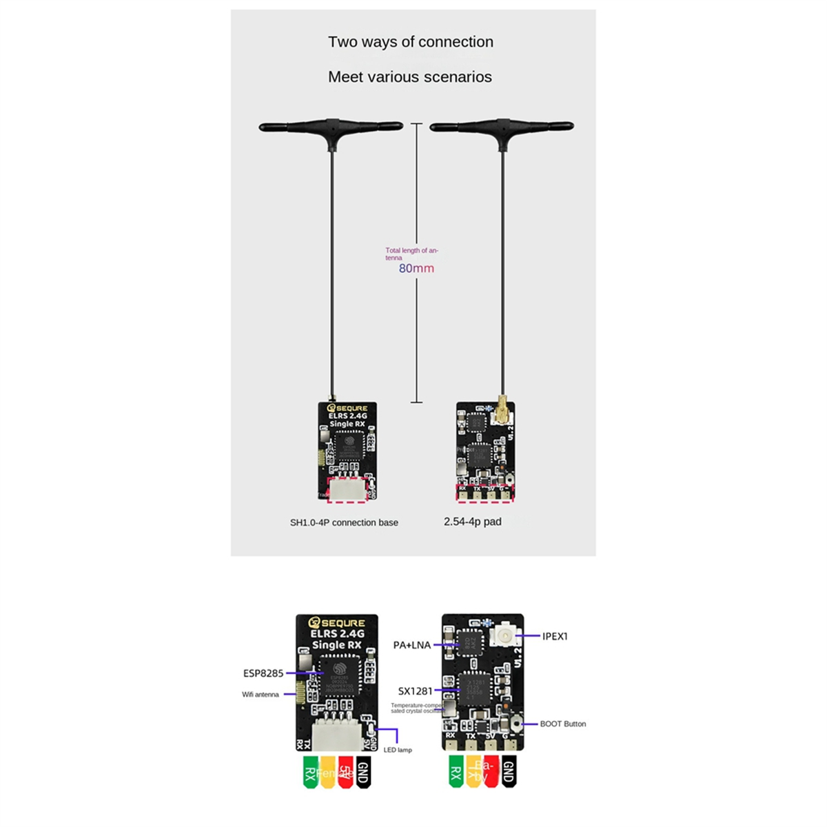 A56G-SEQURE ELRS 2.4GHz Single - Drone Racing Charger reseña y precio