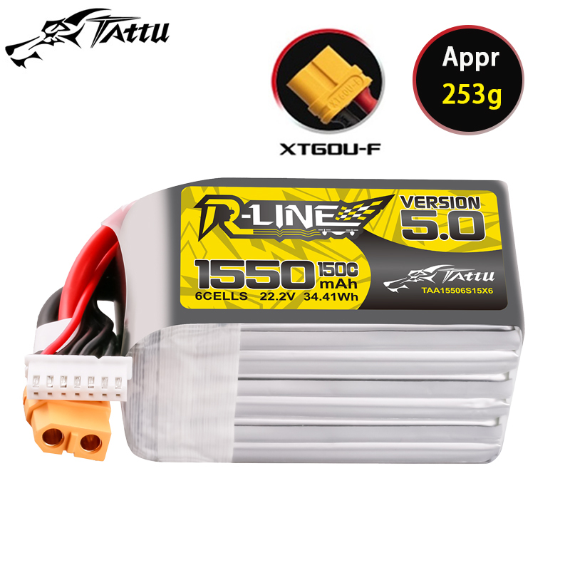 TATTU-R-LINE 5.0 22.2V 1550mAh - Drone Racing Battery reseña y precio