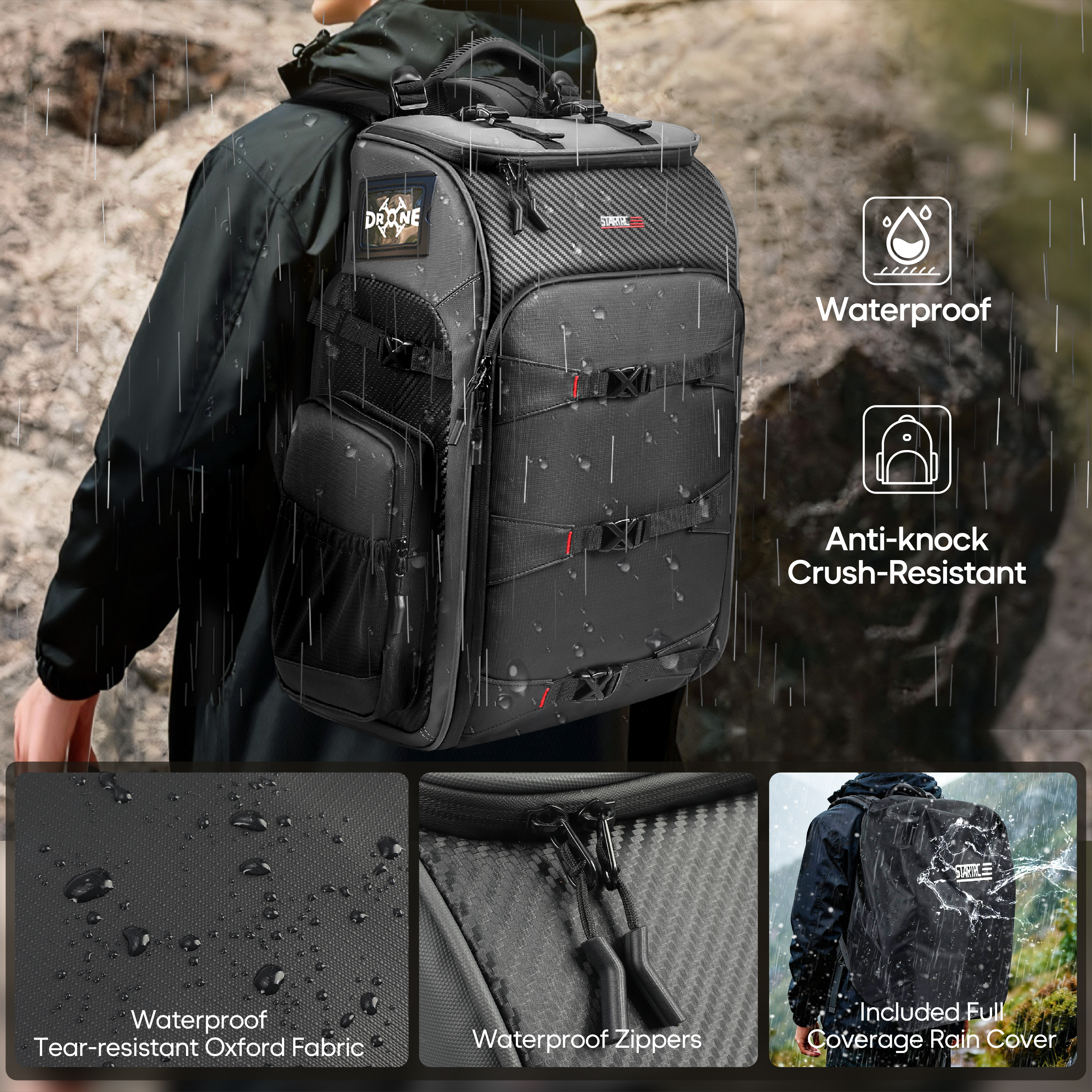 FPV Drone Backpack 40L Profess - Drone Racing Goggles reseña y precio