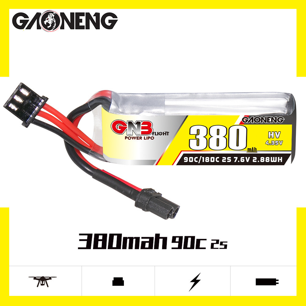 GNB 2S 7.6V 380mAh 90C/180C Li - Drone Racing Battery reseña y precio