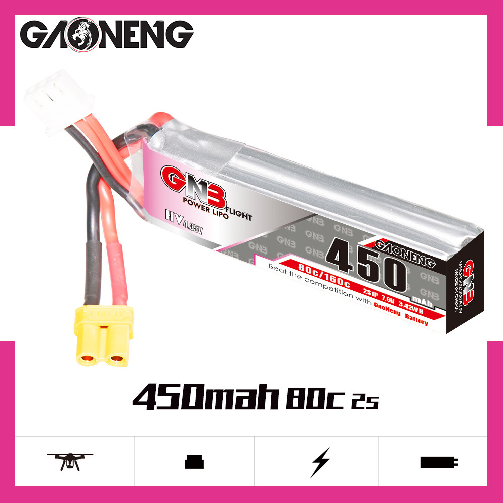 GNB LiPo Battery HV 2S 7.6V 45 - Drone Racing Battery reseña y precio