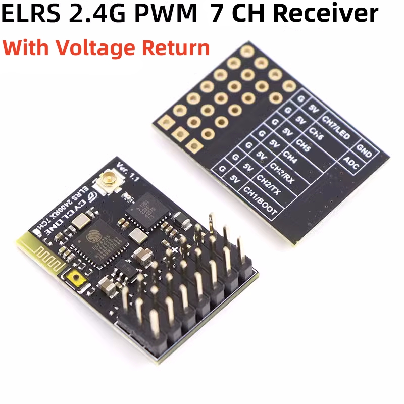 ELRS 2.4G PWM 7CH 6CH CRSF Rec - Drone Racing Receiver reseña y precio