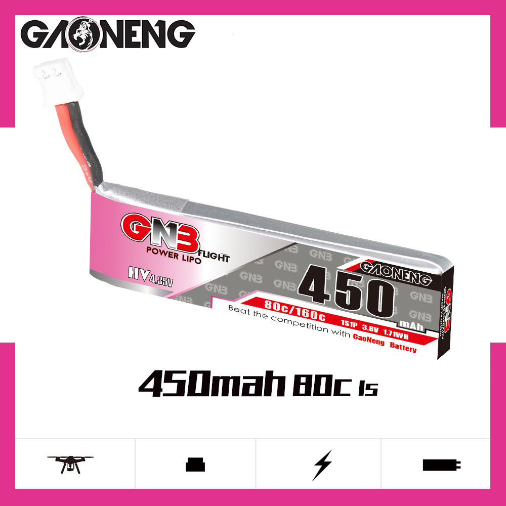 GNB HV 1S 3.8V 450mAh 80C/160C - Drone Racing Battery reseña y precio