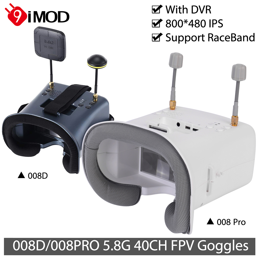 9IMOD 5.8G FPV VR Goggles 008D - Drone Racing Goggles reseña y precio