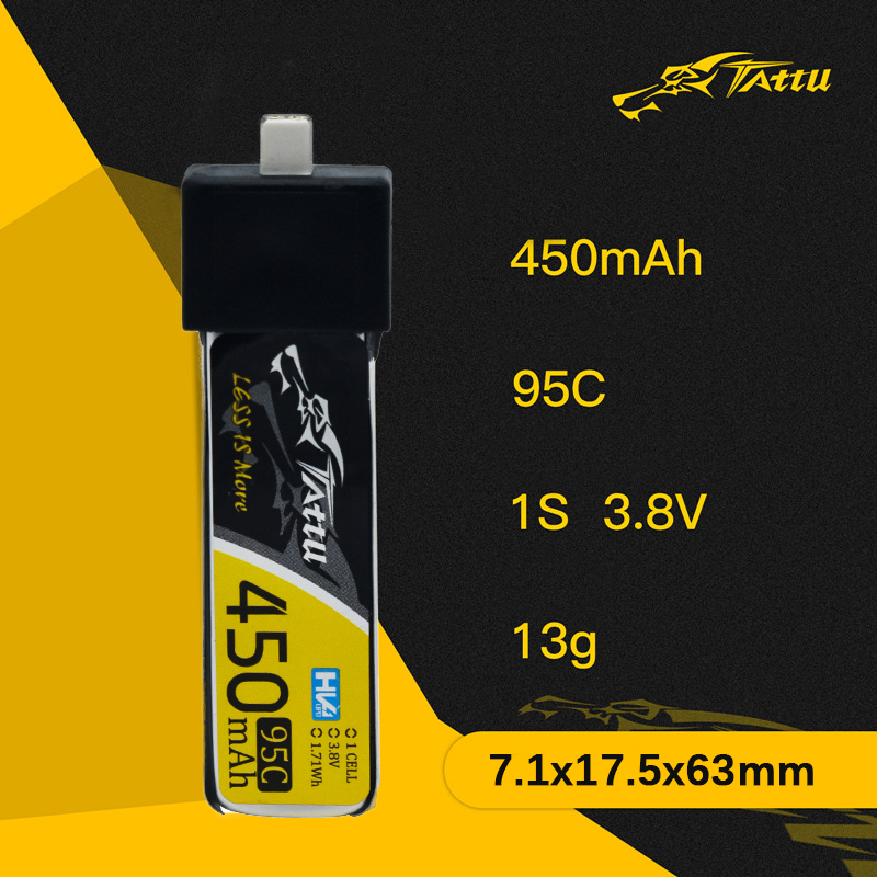 3Pcs NEW TATTU 450/500/550mAh  - Drone Racing Battery reseña y precio