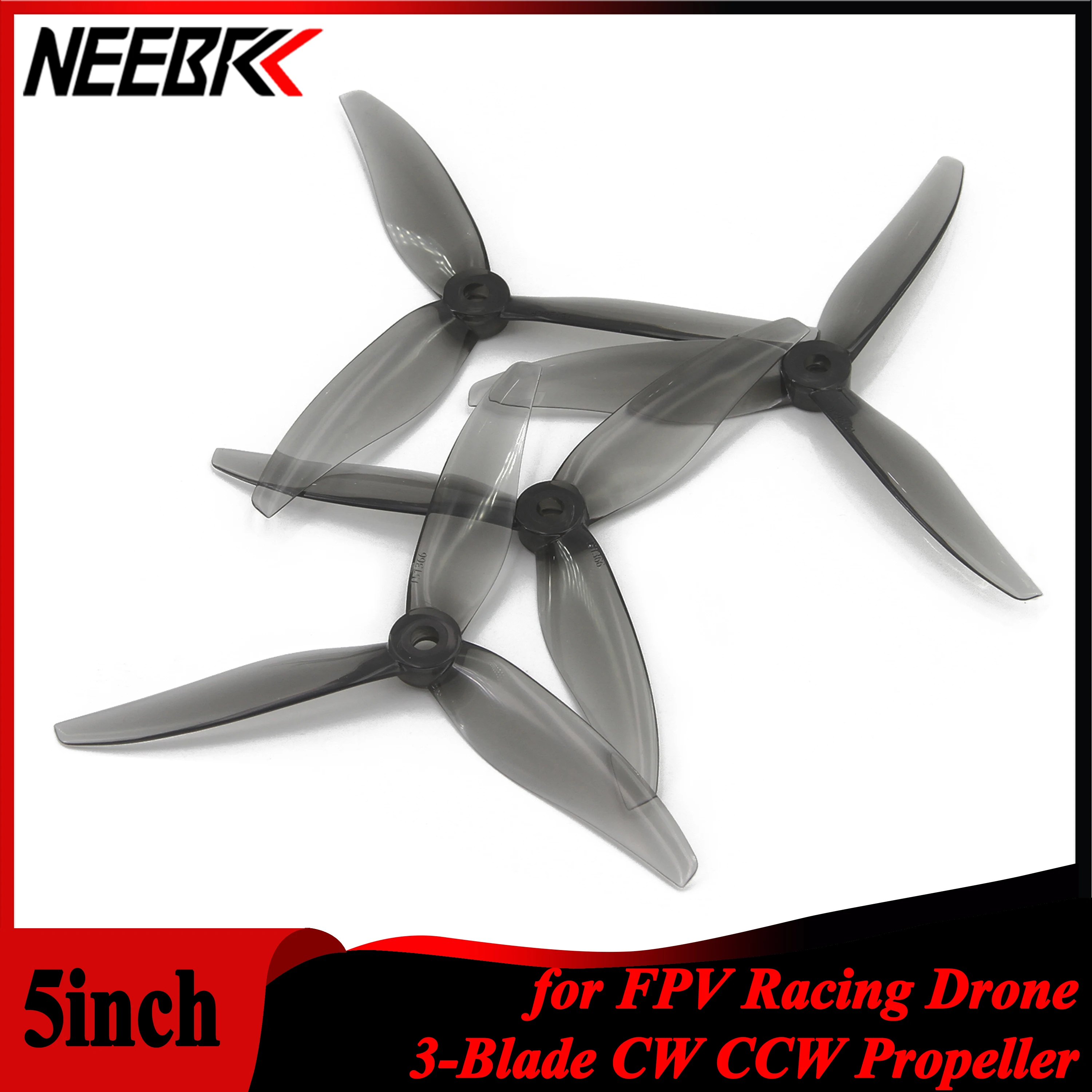NEEBRC 12 Pairs 5 inch Props 3 - Drone Racing Motor reseña y precio
