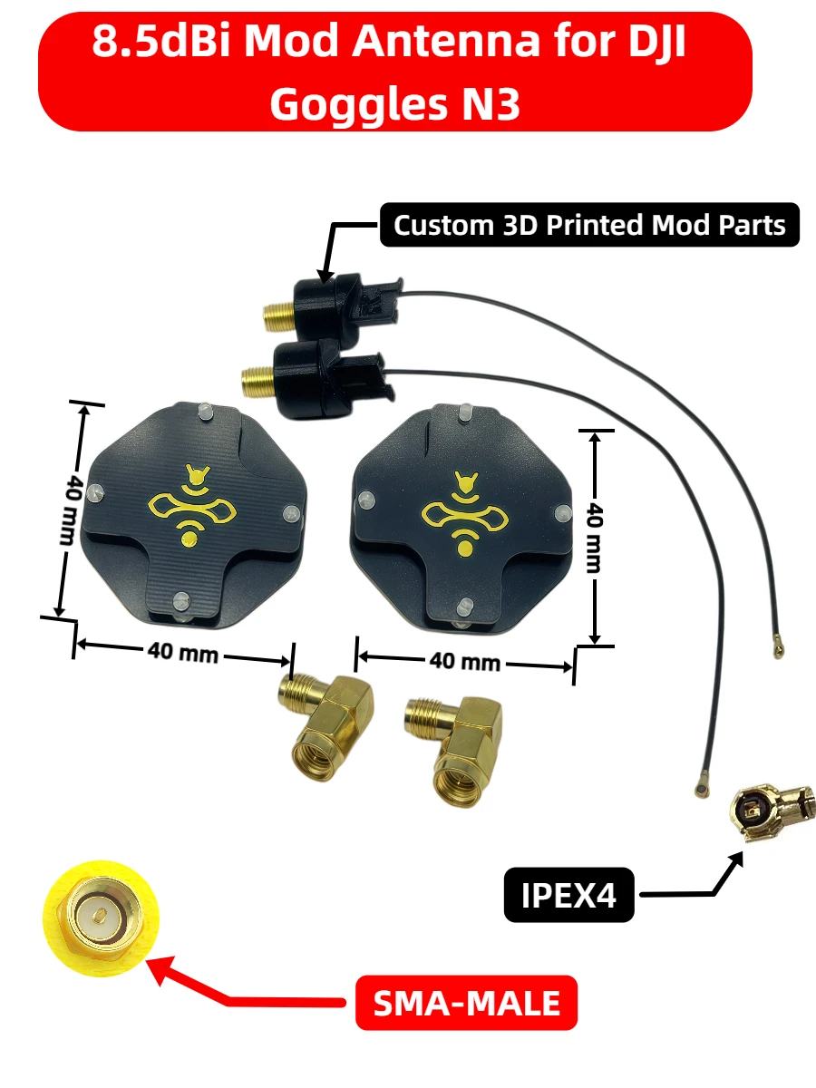 8.5dBi LHCP FPV Patch Antenna  - Drone Racing Goggles reseña y precio