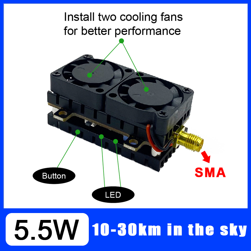 Long Range 5.8GHz 5.5W Video T - Drone Racing Transmitter reseña y precio