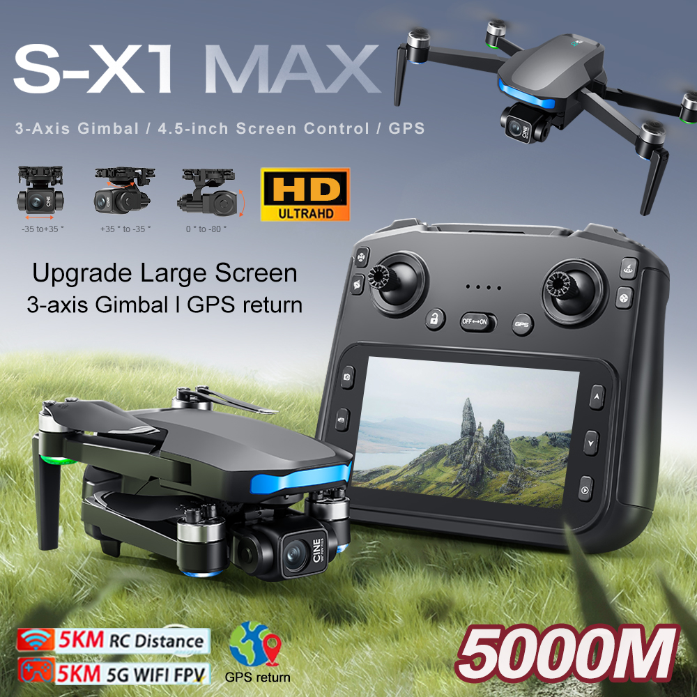 New S-X1 MAX Drone GPS 8K Prof - Drone Racing Camera reseña y precio