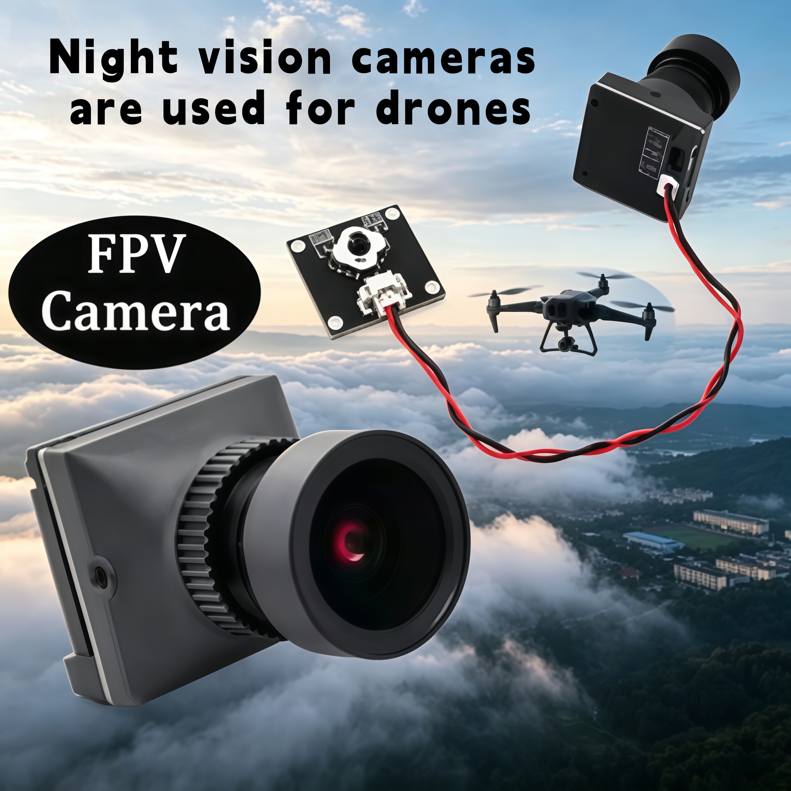1500TVL HD CADDX Snail FPV Cam - Drone Racing Transmitter reseña y precio