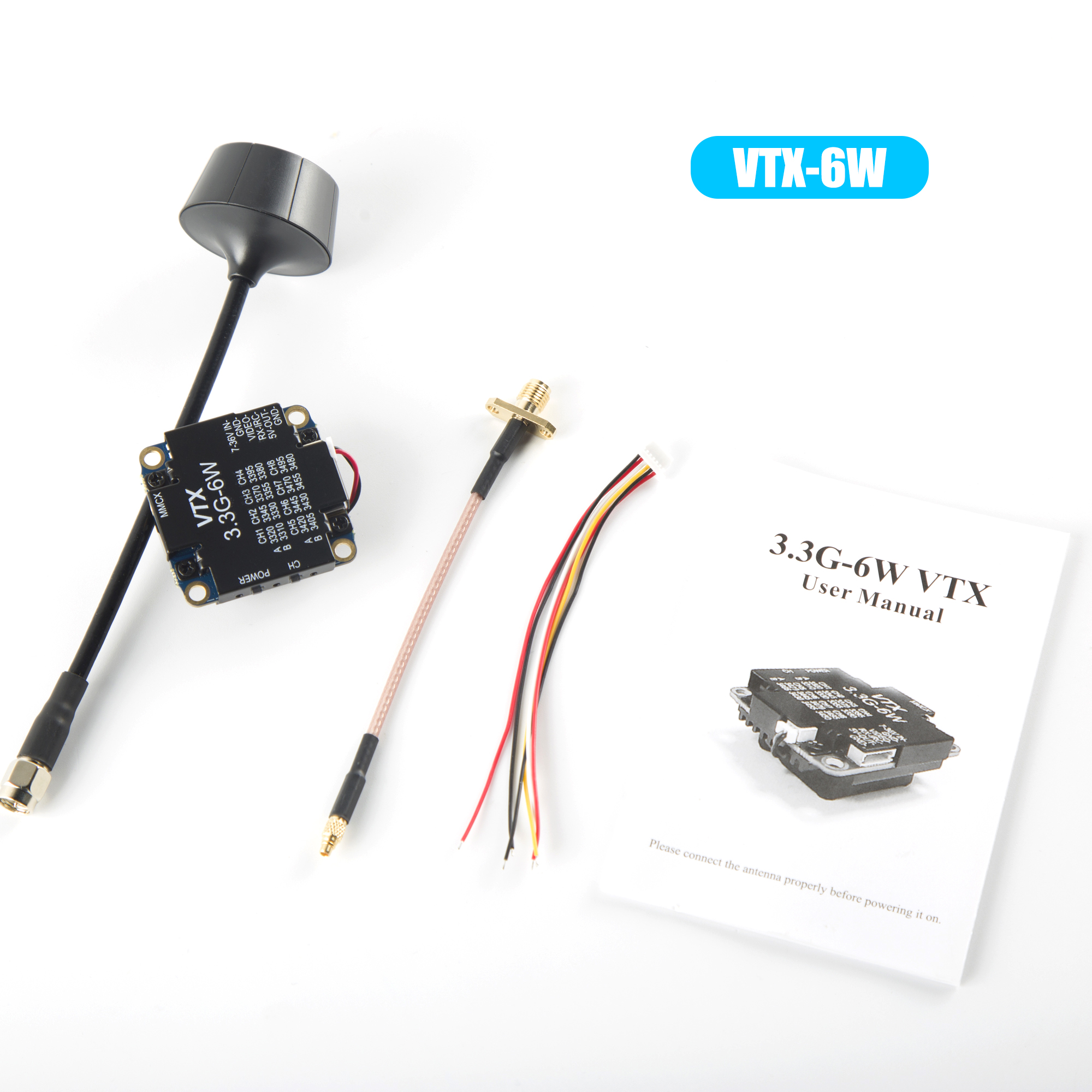 FPV Video Transmitter 3.3G 6W  - Drone Racing Transmitter reseña y precio