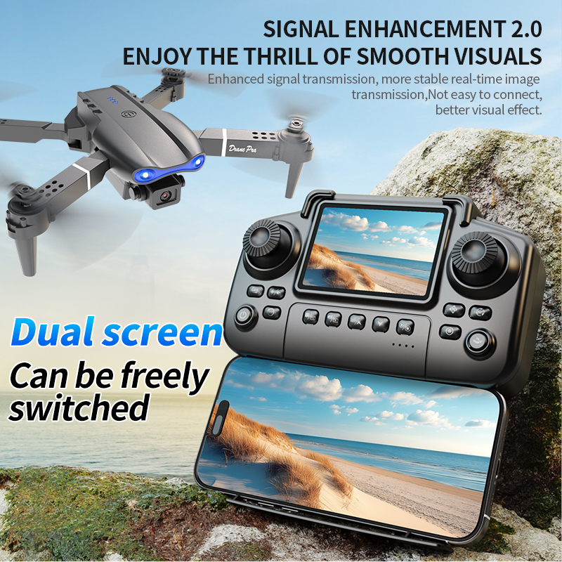 E99 PRO Drone Screen Control A - Drone Racing Camera reseña y precio