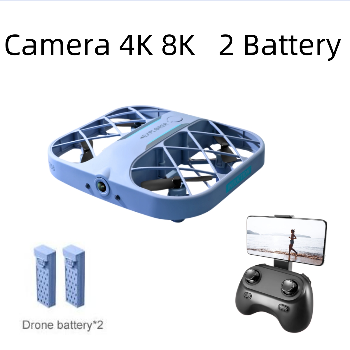 JJRC H107 FPV RC Drone with 2  - Drone Racing Camera reseña y precio
